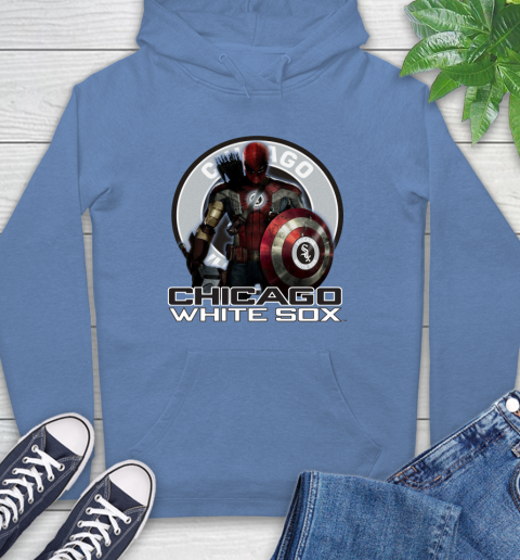 MLB Captain America Thor Spider Man Hawkeye Avengers Endgame Baseball Chicago White Sox Hoodie mlb captain america thor spider man hawkeye avengers endgame baseball chicago white sox hoodie 7645