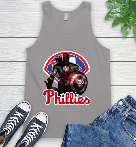 MLB Captain America Thor Spider Man Hawkeye Avengers Endgame Baseball Philadelphia Phillies Tank Top mlb captain america thor spider man hawkeye avengers endgame baseball philadelphia phillies tank top 6395 twgvz