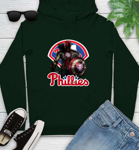 MLB Captain America Thor Spider Man Hawkeye Avengers Endgame Baseball Philadelphia Phillies Youth Hoodie mlb captain america thor spider man hawkeye avengers endgame baseball philadelphia phillies youth hoodie 5289 eh9iv