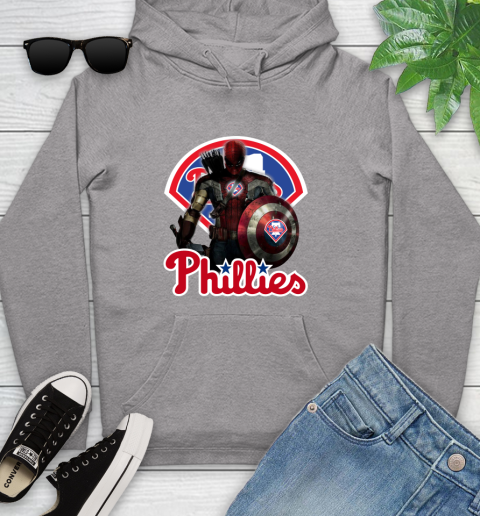 MLB Captain America Thor Spider Man Hawkeye Avengers Endgame Baseball Philadelphia Phillies Youth Hoodie mlb captain america thor spider man hawkeye avengers endgame baseball philadelphia phillies youth hoodie 5308 hz8q3