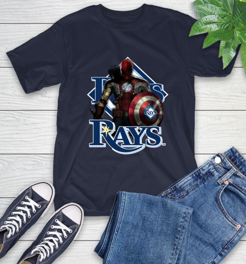 MLB Captain America Thor Spider Man Hawkeye Avengers Endgame Baseball Tampa Bay Rays T-Shirt mlb captain america thor spider man hawkeye avengers endgame baseball tampa bay rays t shirt 1233 zl96b
