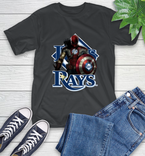 MLB Captain America Thor Spider Man Hawkeye Avengers Endgame Baseball Tampa Bay Rays T-Shirt mlb captain america thor spider man hawkeye avengers endgame baseball tampa bay rays t shirt 4250 4bvln