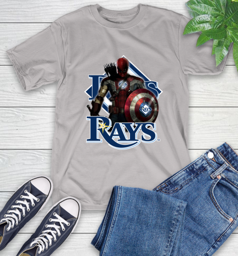 MLB Captain America Thor Spider Man Hawkeye Avengers Endgame Baseball Tampa Bay Rays T-Shirt mlb captain america thor spider man hawkeye avengers endgame baseball tampa bay rays t shirt 4865