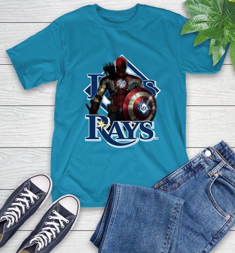 MLB Captain America Thor Spider Man Hawkeye Avengers Endgame Baseball Tampa Bay Rays T-Shirt mlb captain america thor spider man hawkeye avengers endgame baseball tampa bay rays t shirt 7312 zvz3y