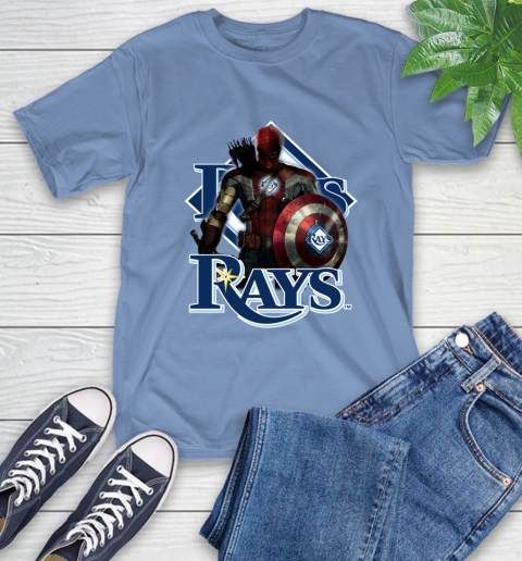 MLB Captain America Thor Spider Man Hawkeye Avengers Endgame Baseball Tampa Bay Rays T-Shirt mlb captain america thor spider man hawkeye avengers endgame baseball tampa bay rays t shirt 9493 lyk8u