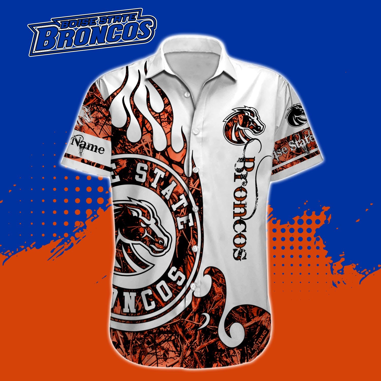 NCAA Boise State Broncos Shirts Real Tree Background Custom Name ncaa boise state broncos shirts real tree background custom name 4897 wgzis