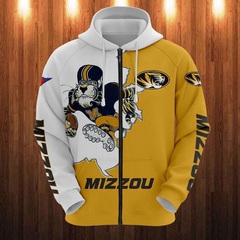 NCAA Mizzouri Tigers Hoodies Mascot Printed ncaa mizzouri tigers hoodies mascot printed 7268 ais25