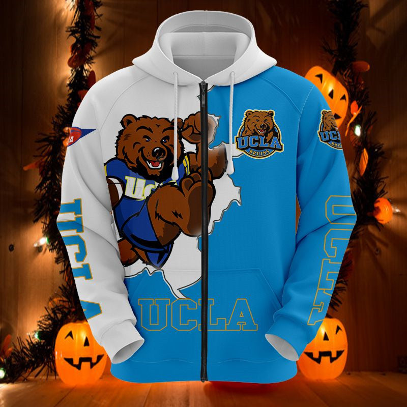 NCAA UCLA Hoodies Mascot Printed ncaa ucla hoodies mascot printed 1378