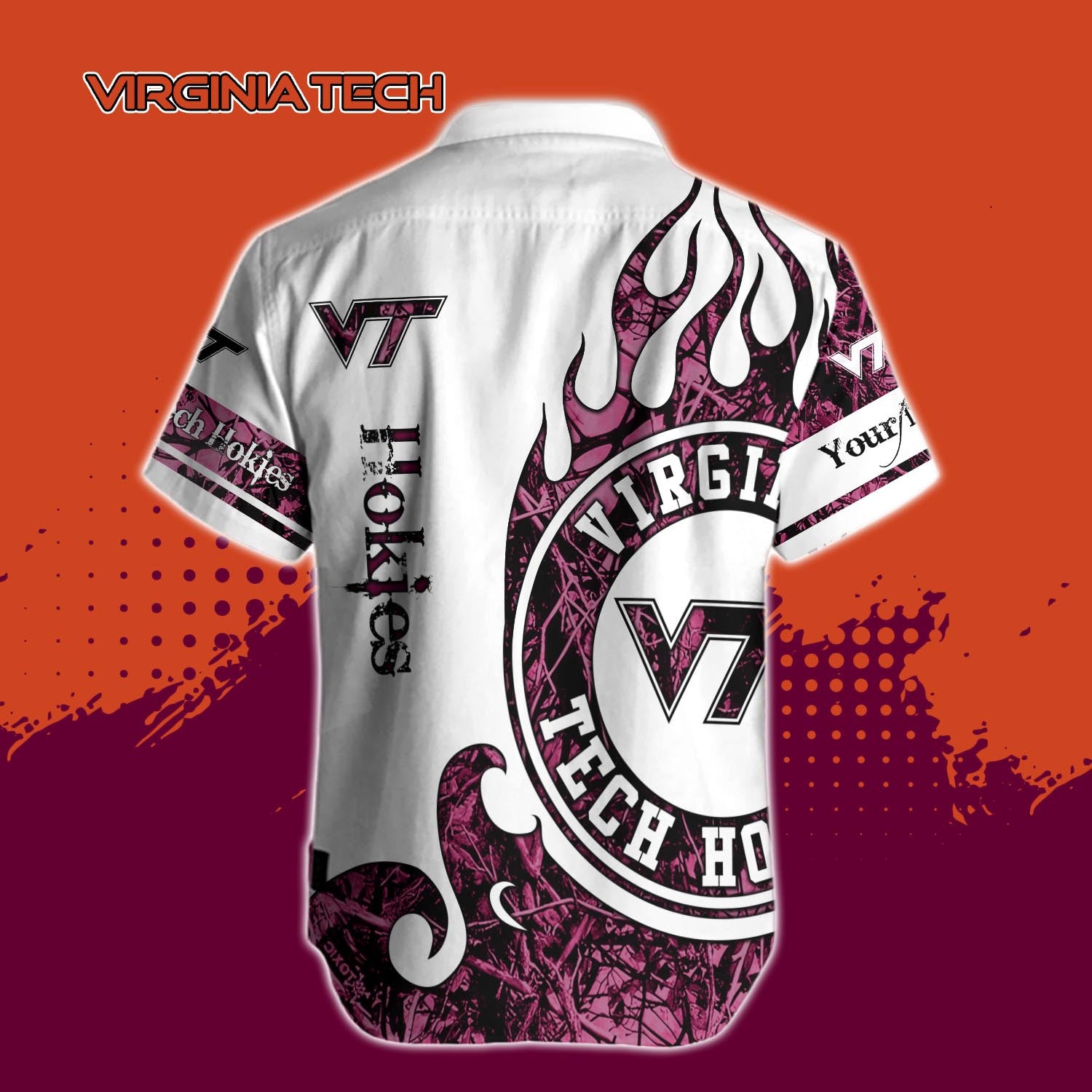 NCAA Virginia Tech Hokies Shirts Real Tree Background Custom Name ncaa virginia tech hokies shirts real tree background custom name 9443 3bnel