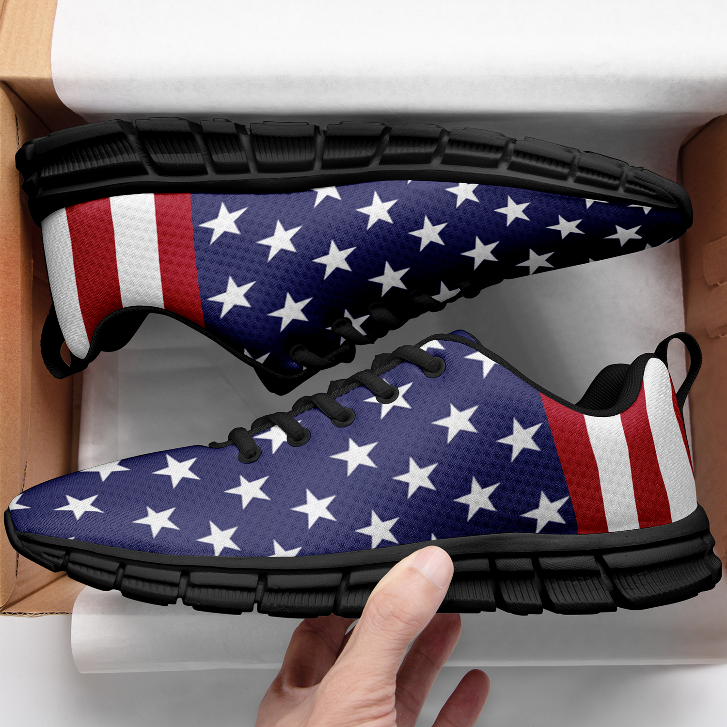 New Design London Style Casual Sneakers Custom America Flag Printed Yeezy Shoes FR191001003/FR191001003H