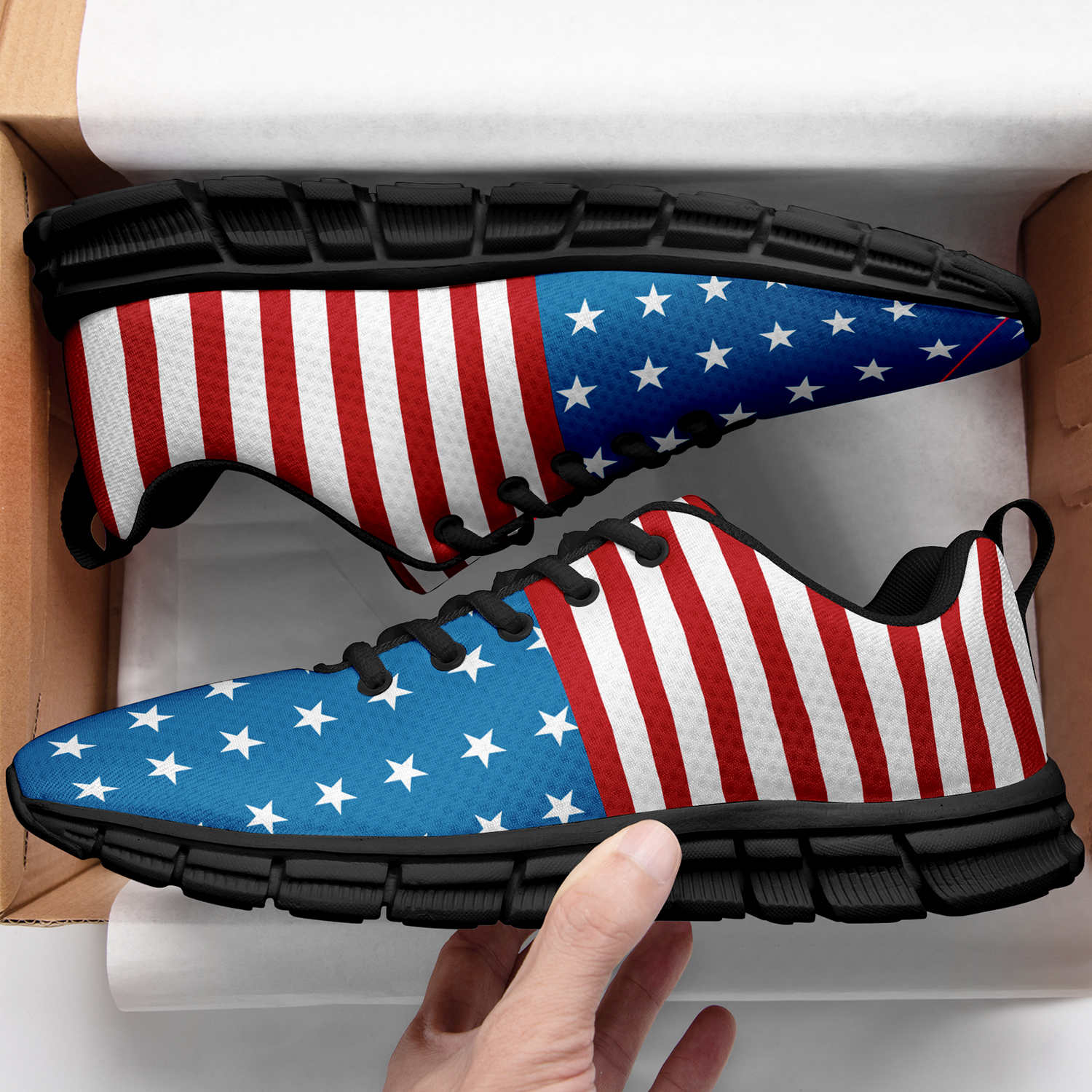 New Design London Style Casual Sneakers Custom America Flag Printed Yeezy Shoes FR191001011/FR191001011H