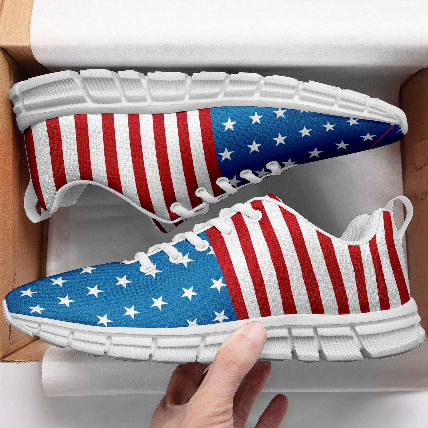 New Design London Style Casual Sneakers Custom America Flag Printed Yeezy Shoes FR191001011/FR191001011H