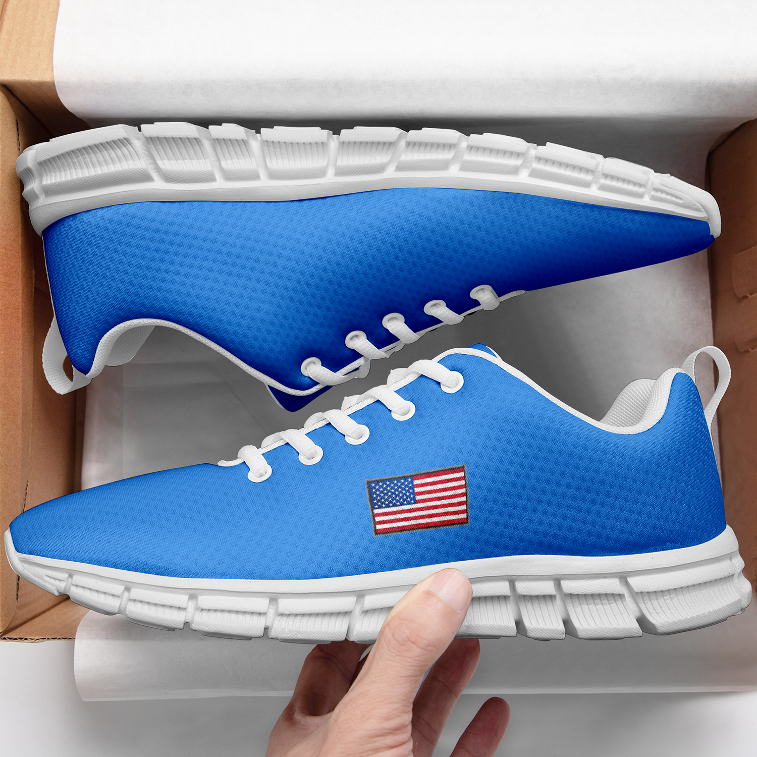 New Design London Style Casual Sneakers Custom America Flag Printed Yeezy Shoes FR191001019/FR191001019H