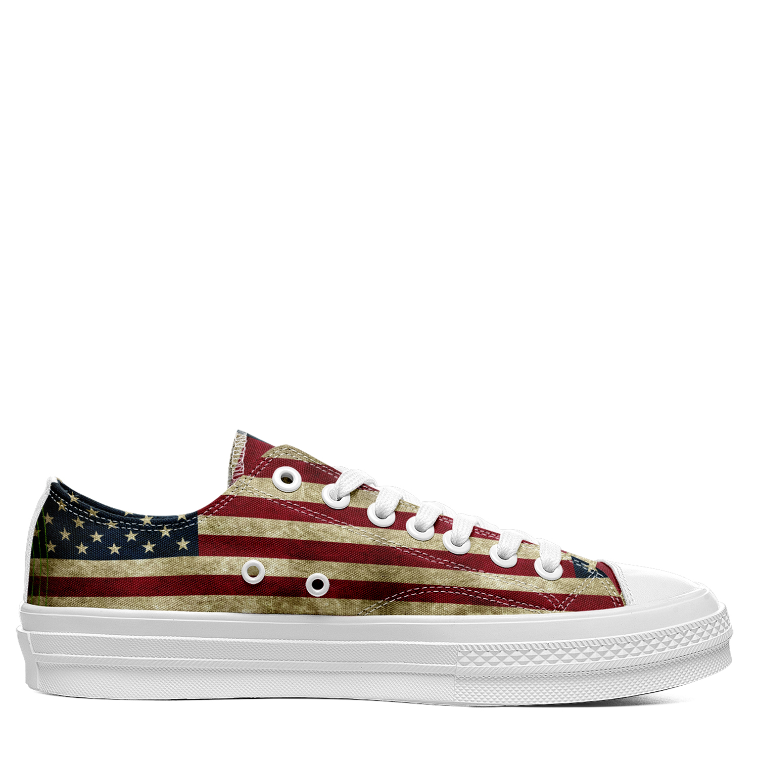 New Style Low Top Casual Canvas Shoes Custom 3D Print America Flag Unisex Sneakers DB190901002