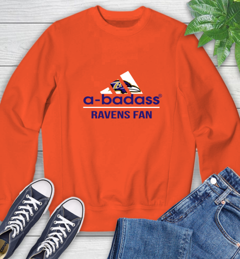 NFL A Badass Baltimore Ravens Fan Adidas Football Sports Sweatshirt nfl a badass baltimore ravens fan adidas football sports sweatshirt 3123 8ggio