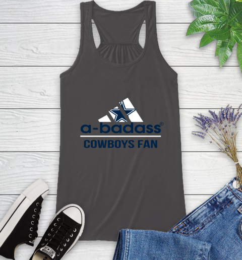 NFL A Badass Dallas Cowboys Fan Adidas Football Sports Racerback Tank nfl a badass dallas cowboys fan adidas football sports racerback tank 7167 eosuh