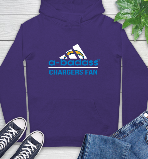 NFL A Badass Los Angeles Chargers Fan Adidas Football Sports Hoodie nfl a badass los angeles chargers fan adidas football sports hoodie 1552 17gkw