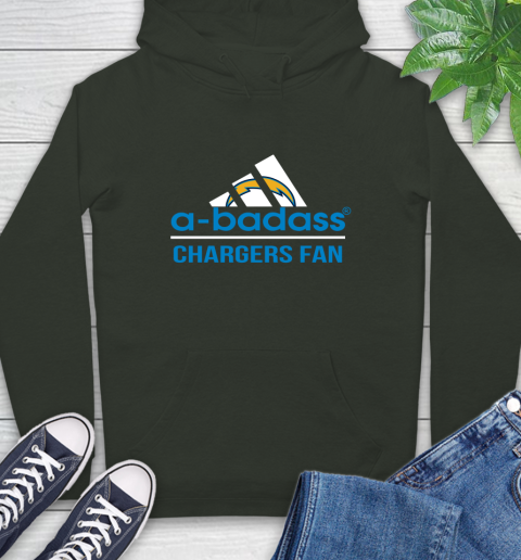 NFL A Badass Los Angeles Chargers Fan Adidas Football Sports Hoodie nfl a badass los angeles chargers fan adidas football sports hoodie 5255 pgi5b