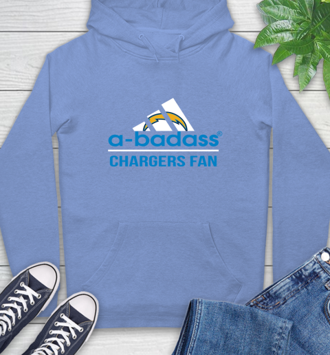 NFL A Badass Los Angeles Chargers Fan Adidas Football Sports Hoodie nfl a badass los angeles chargers fan adidas football sports hoodie 5421 y6f9k