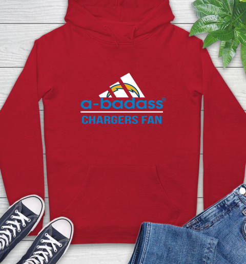 NFL A Badass Los Angeles Chargers Fan Adidas Football Sports Hoodie nfl a badass los angeles chargers fan adidas football sports hoodie 5465 qrwhw