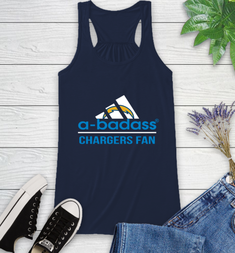 NFL A Badass Los Angeles Chargers Fan Adidas Football Sports Racerback Tank nfl a badass los angeles chargers fan adidas football sports racerback tank 9535 ha7os