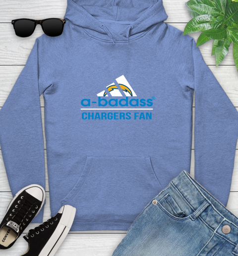 NFL A Badass Los Angeles Chargers Fan Adidas Football Sports Youth Hoodie nfl a badass los angeles chargers fan adidas football sports youth hoodie 1048 fcdtl