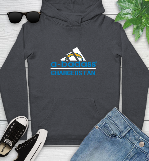 NFL A Badass Los Angeles Chargers Fan Adidas Football Sports Youth Hoodie nfl a badass los angeles chargers fan adidas football sports youth hoodie 1208 8g7oe