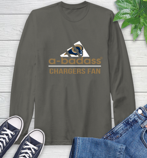 NFL A Badass Los Angeles Rams Fan Adidas Football Sports Long Sleeve T-Shirt nfl a badass los angeles rams fan adidas football sports long sleeve t shirt 2272 i232l