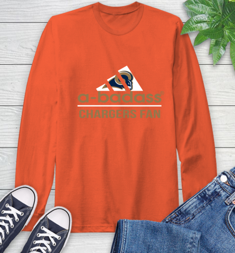 NFL A Badass Los Angeles Rams Fan Adidas Football Sports Long Sleeve T-Shirt nfl a badass los angeles rams fan adidas football sports long sleeve t shirt 9043