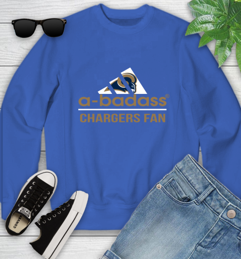 NFL A Badass Los Angeles Rams Fan Adidas Football Sports Youth Sweatshirt nfl a badass los angeles rams fan adidas football sports youth sweatshirt 1258 bqrv5
