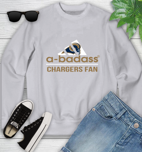 NFL A Badass Los Angeles Rams Fan Adidas Football Sports Youth Sweatshirt nfl a badass los angeles rams fan adidas football sports youth sweatshirt 1511 9a9g4