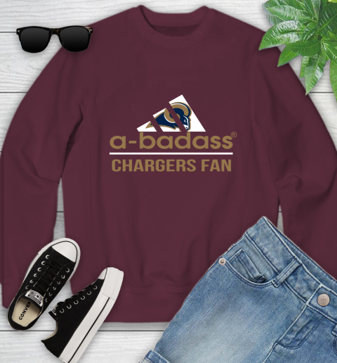 NFL A Badass Los Angeles Rams Fan Adidas Football Sports Youth Sweatshirt nfl a badass los angeles rams fan adidas football sports youth sweatshirt 1999 dzeug