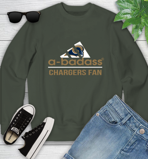 NFL A Badass Los Angeles Rams Fan Adidas Football Sports Youth Sweatshirt nfl a badass los angeles rams fan adidas football sports youth sweatshirt 4341 lg5dr