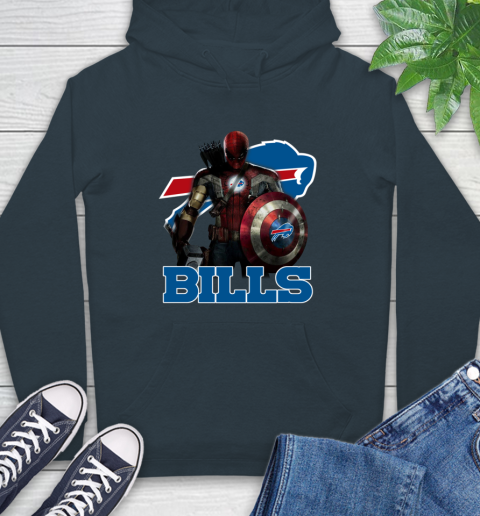 NFL Captain America Thor Spider Man Hawkeye Avengers Endgame Football Buffalo Bills Hoodie nfl captain america thor spider man hawkeye avengers endgame football buffalo bills hoodie 2884 muqed