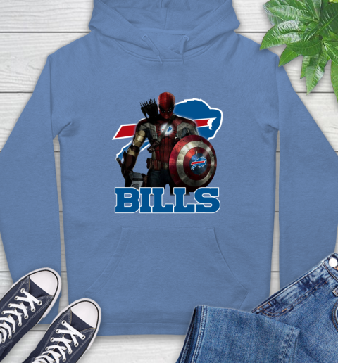 NFL Captain America Thor Spider Man Hawkeye Avengers Endgame Football Buffalo Bills Hoodie nfl captain america thor spider man hawkeye avengers endgame football buffalo bills hoodie 5883