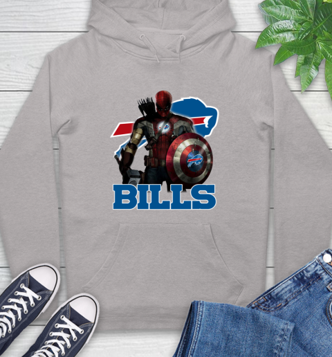 NFL Captain America Thor Spider Man Hawkeye Avengers Endgame Football Buffalo Bills Hoodie nfl captain america thor spider man hawkeye avengers endgame football buffalo bills hoodie 9656