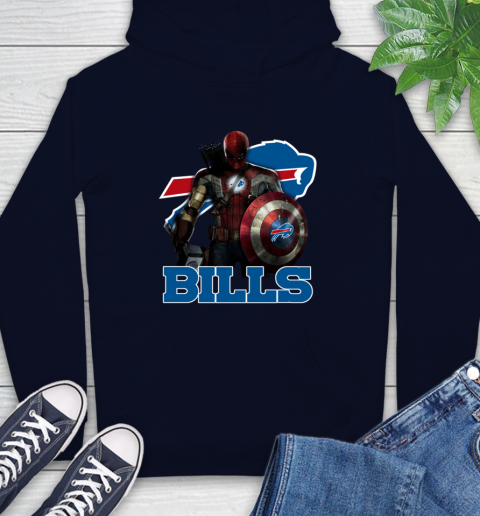 NFL Captain America Thor Spider Man Hawkeye Avengers Endgame Football Buffalo Bills Hoodie nfl captain america thor spider man hawkeye avengers endgame football buffalo bills hoodie 9952 kbt5o
