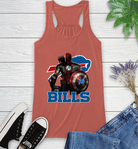 NFL Captain America Thor Spider Man Hawkeye Avengers Endgame Football Buffalo Bills Racerback Tank nfl captain america thor spider man hawkeye avengers endgame football buffalo bills racerback tank 7842 jzq0j