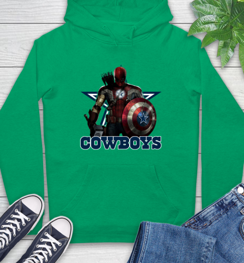 NFL Captain America Thor Spider Man Hawkeye Avengers Endgame Football Dallas Cowboys Hoodie nfl captain america thor spider man hawkeye avengers endgame football dallas cowboys hoodie 5538 hza7f