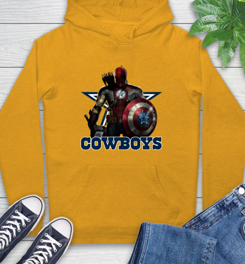 NFL Captain America Thor Spider Man Hawkeye Avengers Endgame Football Dallas Cowboys Hoodie nfl captain america thor spider man hawkeye avengers endgame football dallas cowboys hoodie 9680 q073k