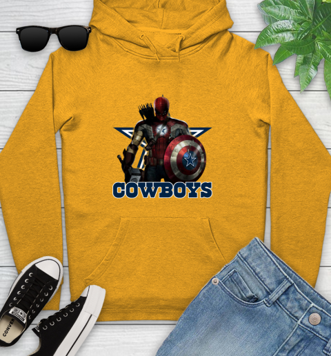NFL Captain America Thor Spider Man Hawkeye Avengers Endgame Football Dallas Cowboys Youth Hoodie nfl captain america thor spider man hawkeye avengers endgame football dallas cowboys youth hoodie 8644 nq5k0
