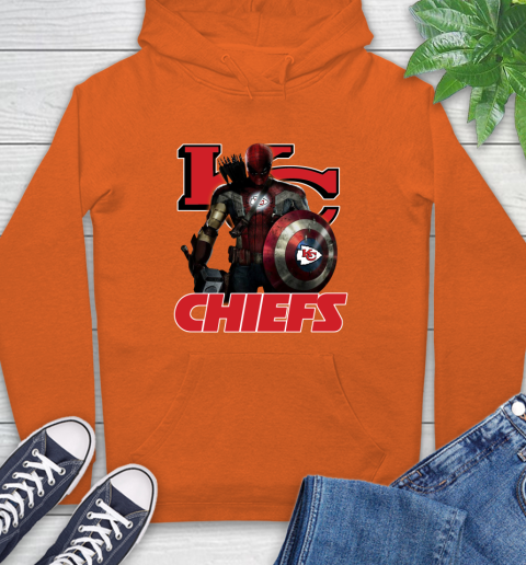 NFL Captain America Thor Spider Man Hawkeye Avengers Endgame Football Kansas City Chiefs Hoodie nfl captain america thor spider man hawkeye avengers endgame football kansas city chiefs hoodie 3701 o17kg