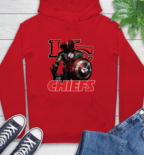 NFL Captain America Thor Spider Man Hawkeye Avengers Endgame Football Kansas City Chiefs Hoodie nfl captain america thor spider man hawkeye avengers endgame football kansas city chiefs hoodie 7321