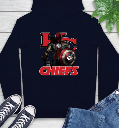 NFL Captain America Thor Spider Man Hawkeye Avengers Endgame Football Kansas City Chiefs Hoodie nfl captain america thor spider man hawkeye avengers endgame football kansas city chiefs hoodie 9861 jddl4