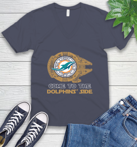 NFL Come To The Miami Dolphins Wars Football Sports V-Neck T-Shirt nfl come to the miami dolphins wars football sports v neck t shirt 2010 jpiug