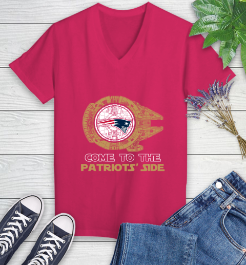 NFL Come To The New England Patriots Wars Football Sports Women's V-Neck T-Shirt nfl come to the new england patriots wars football sports womens v neck t shirt 1280 jn92e