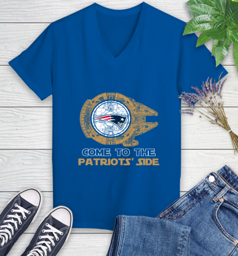 NFL Come To The New England Patriots Wars Football Sports Women's V-Neck T-Shirt nfl come to the new england patriots wars football sports womens v neck t shirt 1753