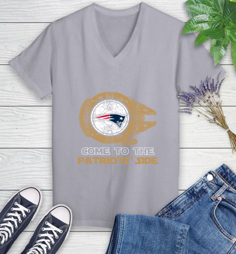 NFL Come To The New England Patriots Wars Football Sports Women's V-Neck T-Shirt nfl come to the new england patriots wars football sports womens v neck t shirt 4410 lfmaf