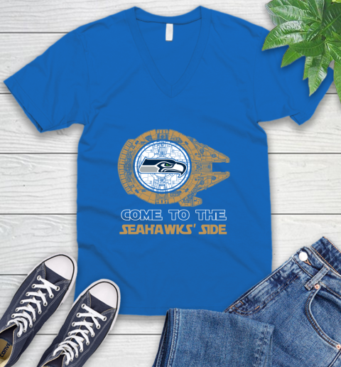 NFL Come To The Seattle Seahawks Wars Football Sports V-Neck T-Shirt nfl come to the seattle seahawks wars football sports v neck t shirt 5215 p3frs