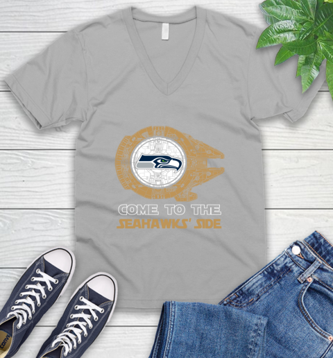 NFL Come To The Seattle Seahawks Wars Football Sports V-Neck T-Shirt nfl come to the seattle seahawks wars football sports v neck t shirt 9602 yiftd